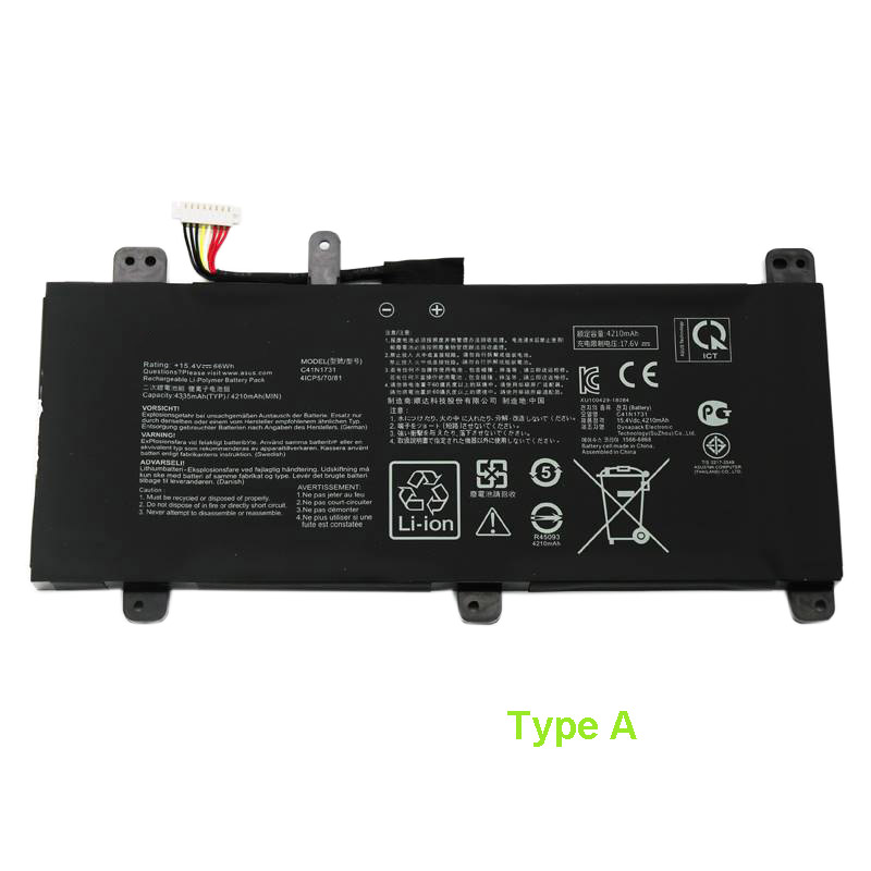 Compatible аккумулятор для ноутбука for asus ROG Strix GL504GM-DS74 Compatible аккумулятор для ноутбука asus for ROG Strix GL504GM-DS74